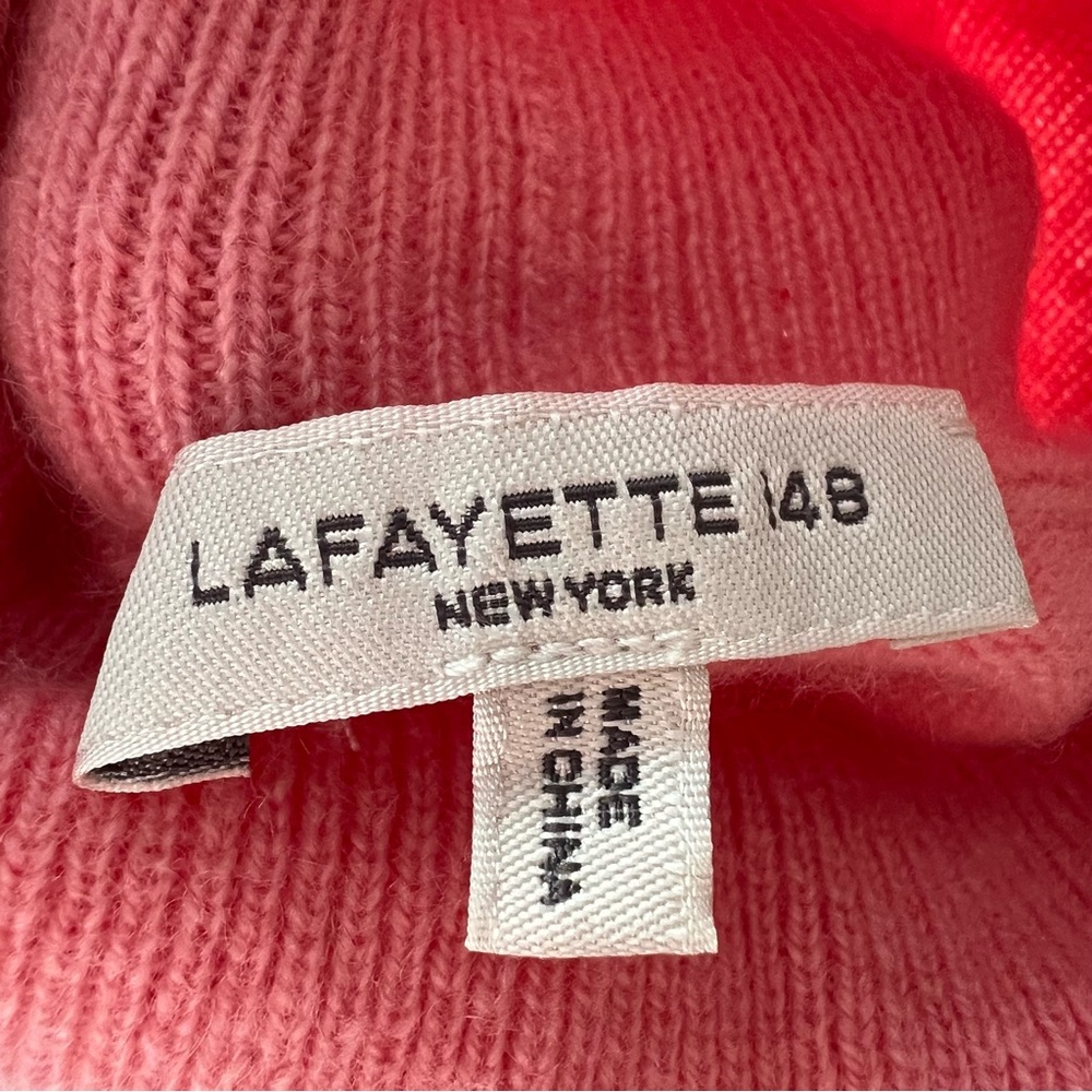 Lafayette 148 New York 100% Cashmere Turtleneck Sweater in Altrosa Pink - Picture 6 of 7